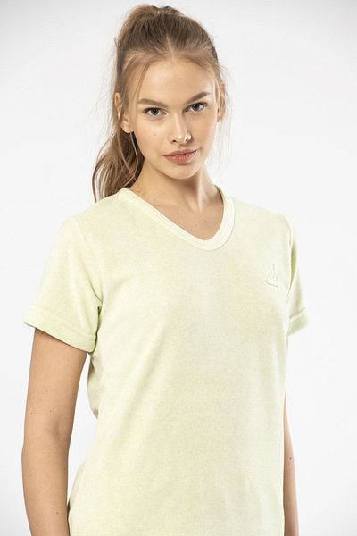 TÜREN 618 Model Women's V-Neck Half Sleeve Shorts Set