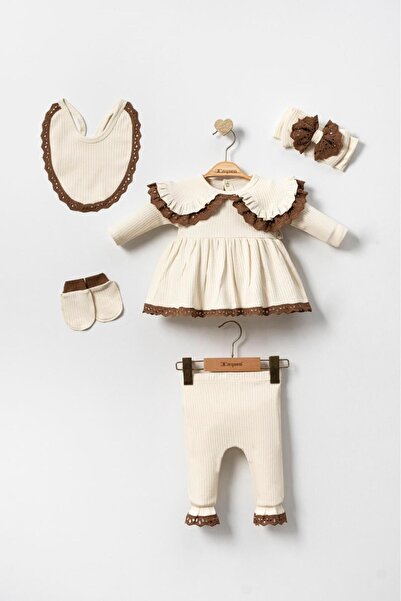 yukobaby bebeğiniz için en doğalı KIZ BEBEK DANTELLİ 5'Lİ PAMUKLU YENİDOĞAN H...