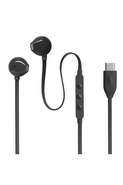 JBL TUNE 305C - سماعات أذن سلكية سوداء من النوع C