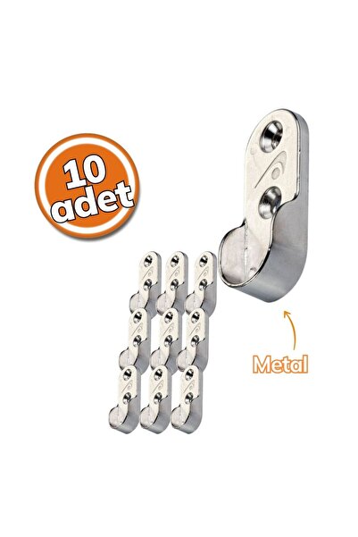 Ayder Flanş Oval Pimsiz Nikel 10'lu Set