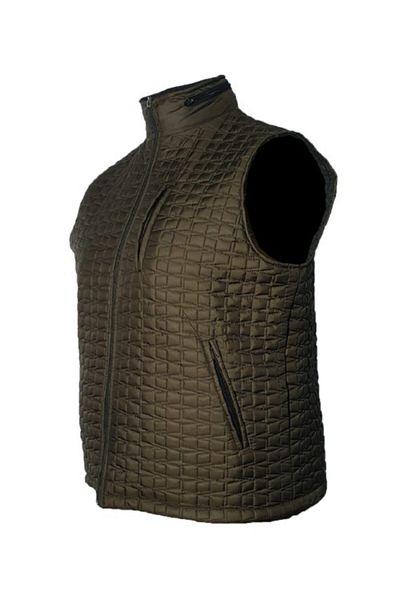 Extreme Men's Green Large Size Quilted Hooded Winter Vest