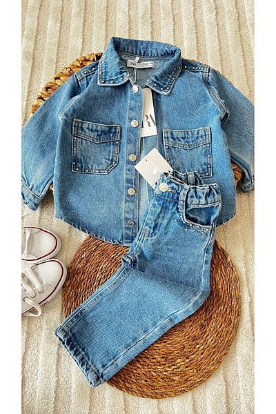 childbaby Denim girl's suit