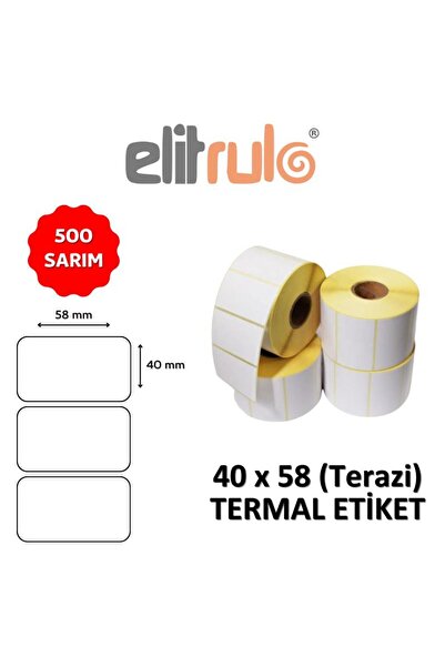 Elit Rulo Elitrulo etiketa za vagu 40x58 Termalno - 500 komada