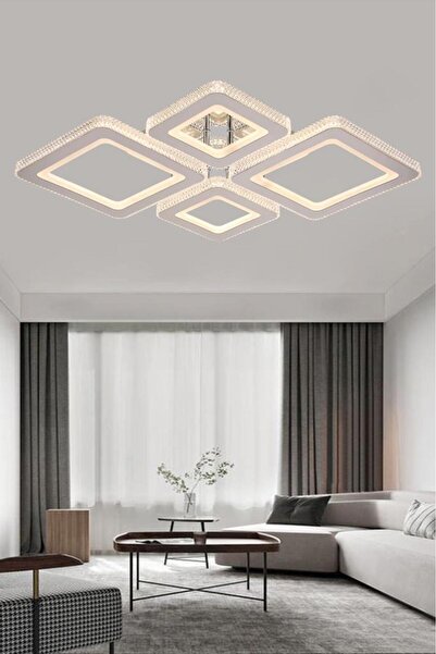 Eray Aydınlatma 2021-4 Krom Dimmer Kumandalı Led Avize