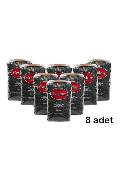 Tanay Ceylon Imported Sri Lanka Black Leaf Ceylon Tea Stray Tea 750 Gr X 8 Pcs (6.000 Gr)