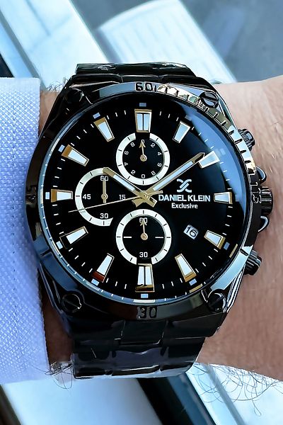 Daniel Klein Exclusive Men's Wristwatch 3 Atm Waterproof Silver Color Steel Cord Bracelet Gift Dkh4579c1