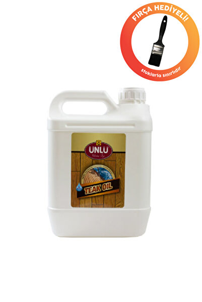 Ünlü Boya Ünlü Protect Aqua Su Bazlı Teak Oil Tik Yağı 5 lt
