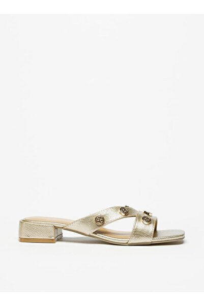 Flora Bella by Shoexpress Metal Stud Embellished Strap Slide Sandals