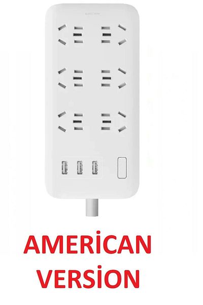 MİAMAİ Xiaomi Mi Power Strip 6-Piece with USB Port and Current Protection Socket Six Sockets