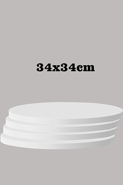 SEDAŞ LIVING UNITS BEYAZ 34 X 34 CM 4'LÜ SUNTALAM SEHPA ÜST TABLASI DEKORASYO...