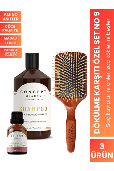 Concept Beauty Dökülme Önleyici Özel Bakım Seti No:9 Nane Yağı-sarımsak Ekstr...