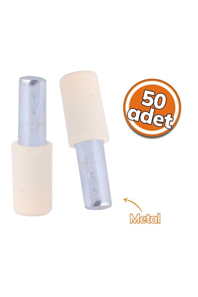 SYM Metal Raf Pimi Başlı Krem 50'li Set