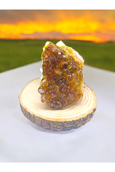 DOĞAL TAŞ CENNETİ SİTRİN JEOT Ham Doğal Taş Mineral (sertifikalı)(para taşı)(...