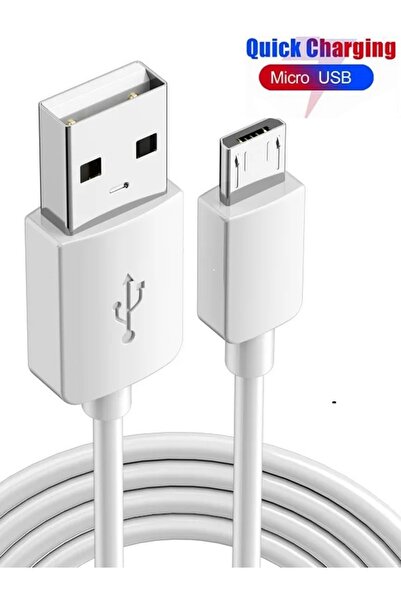 MOBİL GO Samsung Uyumlu Micro Usb Şarj Data Kablosu Note 4 5 S6 S7 Edge J2 J5...