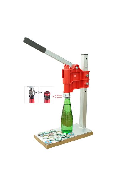 başarı ortopedi Bottle Sealing Tool Soda Gas Cap Sealing Machine Blue + 200 Caps Gift