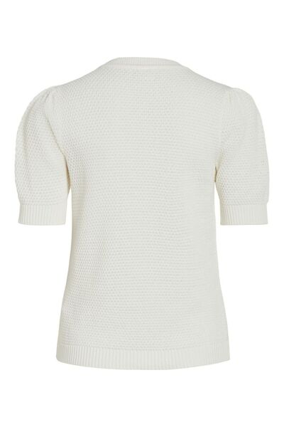VILA Strickoberteil Kurzärmeliges