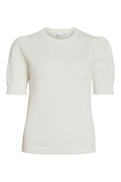 VILA Strickoberteil Kurzärmeliges