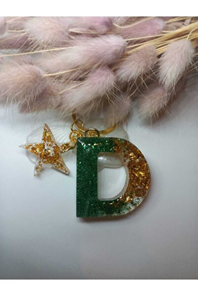 demirbasavm سلسلة مفاتيح إيبوكسي D مصنوعة يدويًا