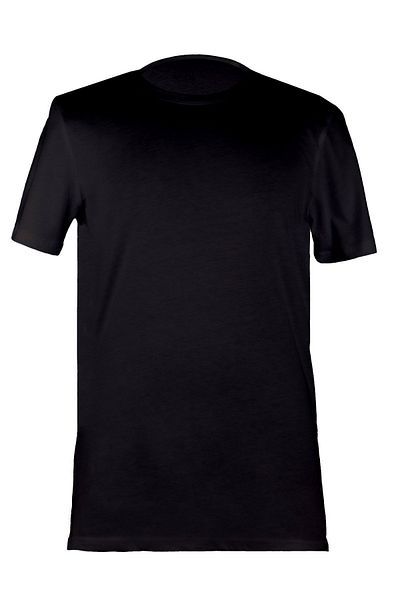 Kepler Design Men's Black 100% Cotton Regular Fit Crew Neck Short Sleeve T-Shirt