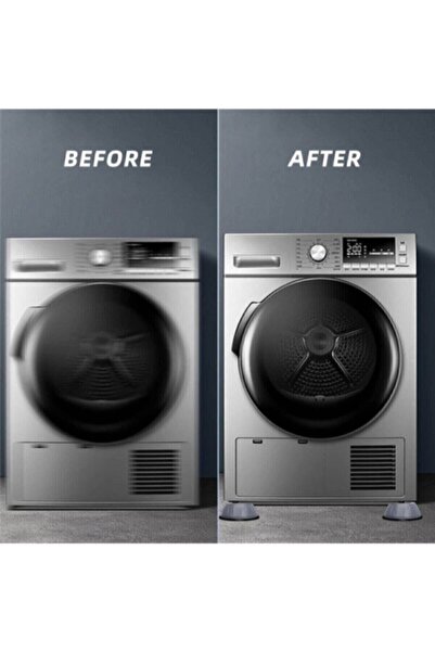 Carat Home Beyaz Eşya Altlığı Ayağı 8 Adet Çamaşır Bulaşık Makinası Buzdolabı Yükseltici Titreşim Önleyici