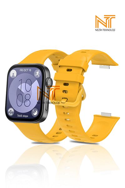 Nezih Case ساعة Huawei Watch Fit 3 / Fit 4 / Fit 4 Pro متوافقة مع سلك / حزام من السيليكون الناعم عالي الجودة