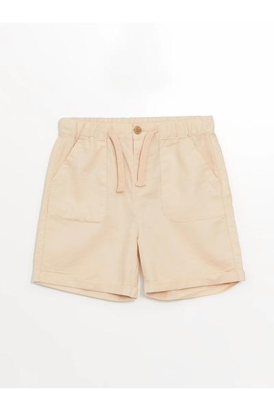 LC Waikiki Baby Resort Collared Short Sleeve Printed Baby Boy Shirt and Shorts Set of 2