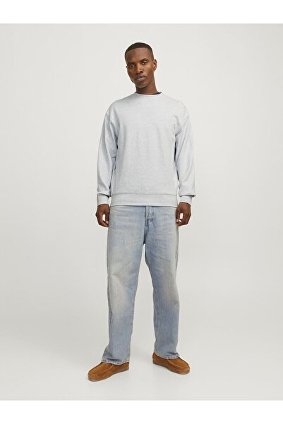 Jack & Jones Sweatshirt mit Rundhalsausschnitt und einfarbigem Sweatshirt