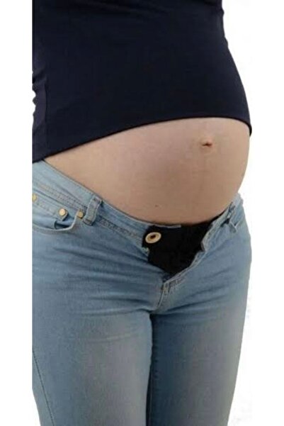 Htcimaj Beige Colored Maternity Pants Waist Extender - Casual Pants Product that Turns into Pregnant Pants - Beige