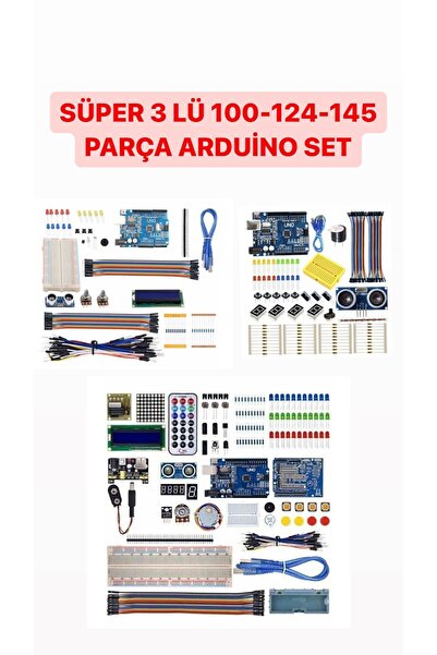 Arduino SÜPER 3 LÜ 100-124-145 ARDUİNO SET