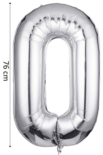 Onay Store Folyo Balon O Harfi Helyum Balon 76 Cm Gümüş Renk - O Harf Balon -...