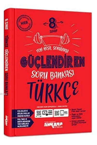Ankara Yayıncılık Ankara Güçlendiren 8. Sınıf Türkçe Soru Bankası