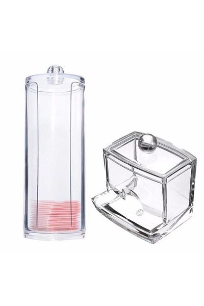 Onay Store Set of 3 Makeup Organizer Bathroom Organizer Cotton Box