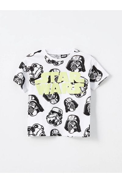 LC Waikiki LCW Baby - Star Wars εμπριμέ κοντομάνικο μπλουζάκι με λαιμόκοψη για αγοράκι