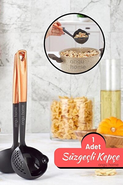 ongu home Süzgeçli Kepçe Isıya Dayanıklı Süzgeçli Kepçe