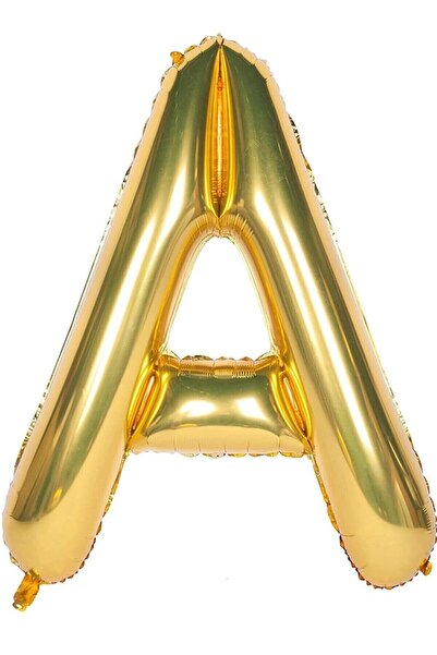 Onay Store Folyo Balon A Harfi Helyum Balon 100 Cm Gold Renk - A Harf Balon -...