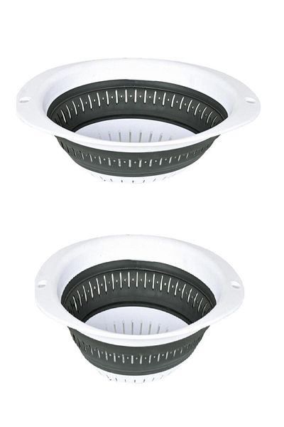 Onay Store Folding Accordion Round and Oval 2-Piece Strainer