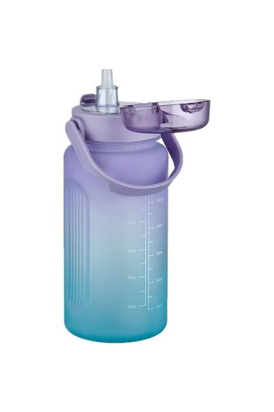 Vagonlife 2213 زجاجة مياه تحفيزية ناعمة الملمس سعة 1500 مل مع أو بدون شفاطة