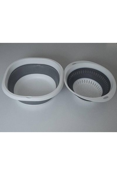 Onay Store Folding Basin (stain) and Folding Round Strainer 2-Piece