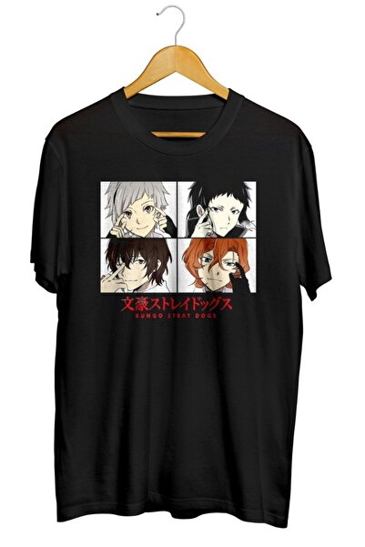karikatürstore Bungou Stray Dogs Baskılı Unisex Tişört