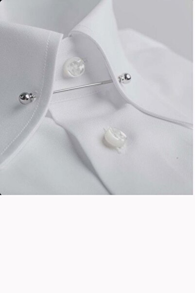 Gutiero Gömlek Yaka Iğnesi Gümüş