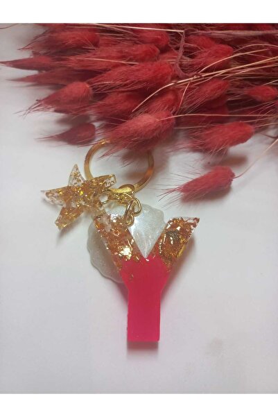 demirbasavm سلسلة مفاتيح إيبوكسي Y مصنوعة يدويًا