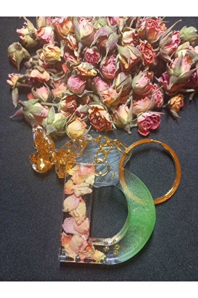 demirbasavm سلسلة مفاتيح إيبوكسي D مصنوعة يدويًا