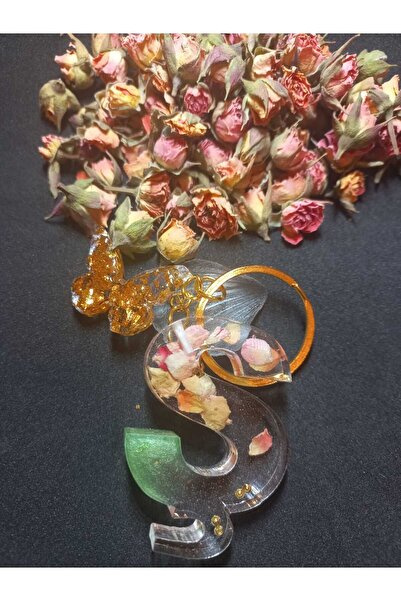 demirbasavm سلسلة مفاتيح مصنوعة يدويًا من الإيبوكسي