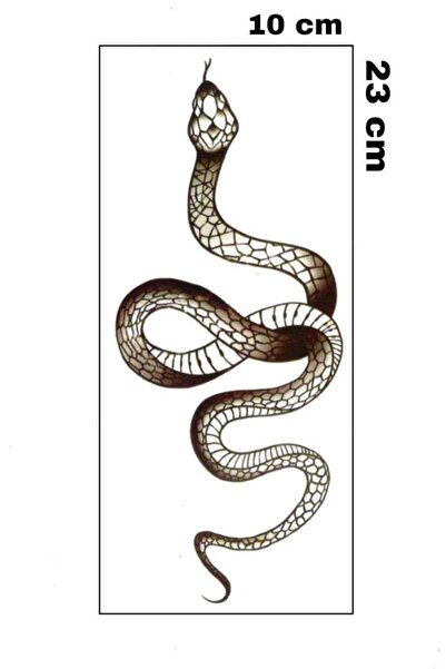 Mecit Tuhafiye Yılan Şekilli Kol Bacak Geçici Dövme