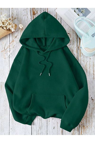 EYAX MODA Φούτερ με κουκούλα Unisex Plus Size