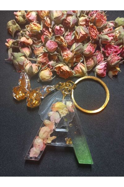 demirbasavm سلسلة مفاتيح مصنوعة يدويًا من الإيبوكسي