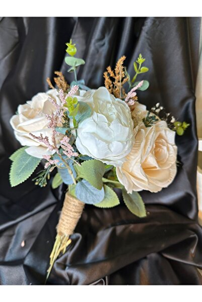 Abiye's Beyaz Gelin el çiçeği,düğün el buketi nikah çiçeği damat çiçeği LALE,...