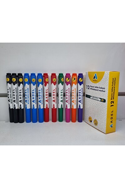 Adel Tahta Kalemi 12 Li  paket/ 7 renk/dolmaz . Model