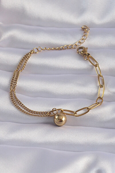 Moka Shopin Βραχιόλι με αλυσίδα μοντέλου με χρυσό 316L Steel Heel