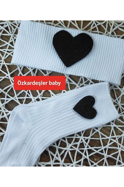 ÖZKARDEŞLER BABY Комплект бебешки чорапи до коляното и бандана
